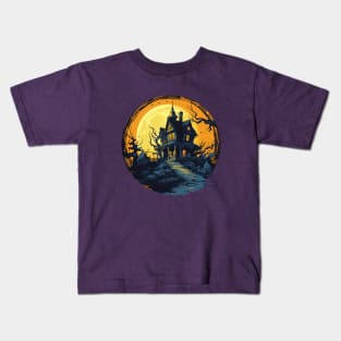 Hallween Haunted House Kids T-Shirt